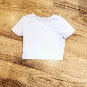 Wild Fable White Cropped T-Shirt Juniors Women Size M